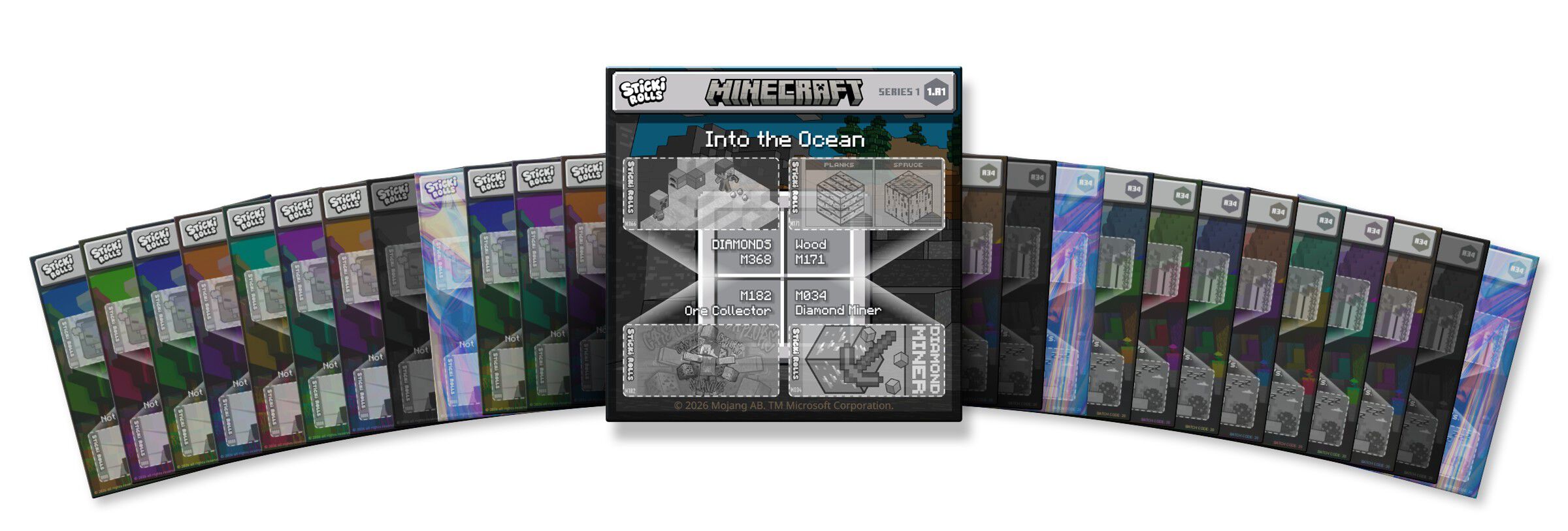 STICKI ROLLS BOOK MINECRAFT