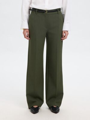 SLFRITA MW WIDE PANT MEL NOOS