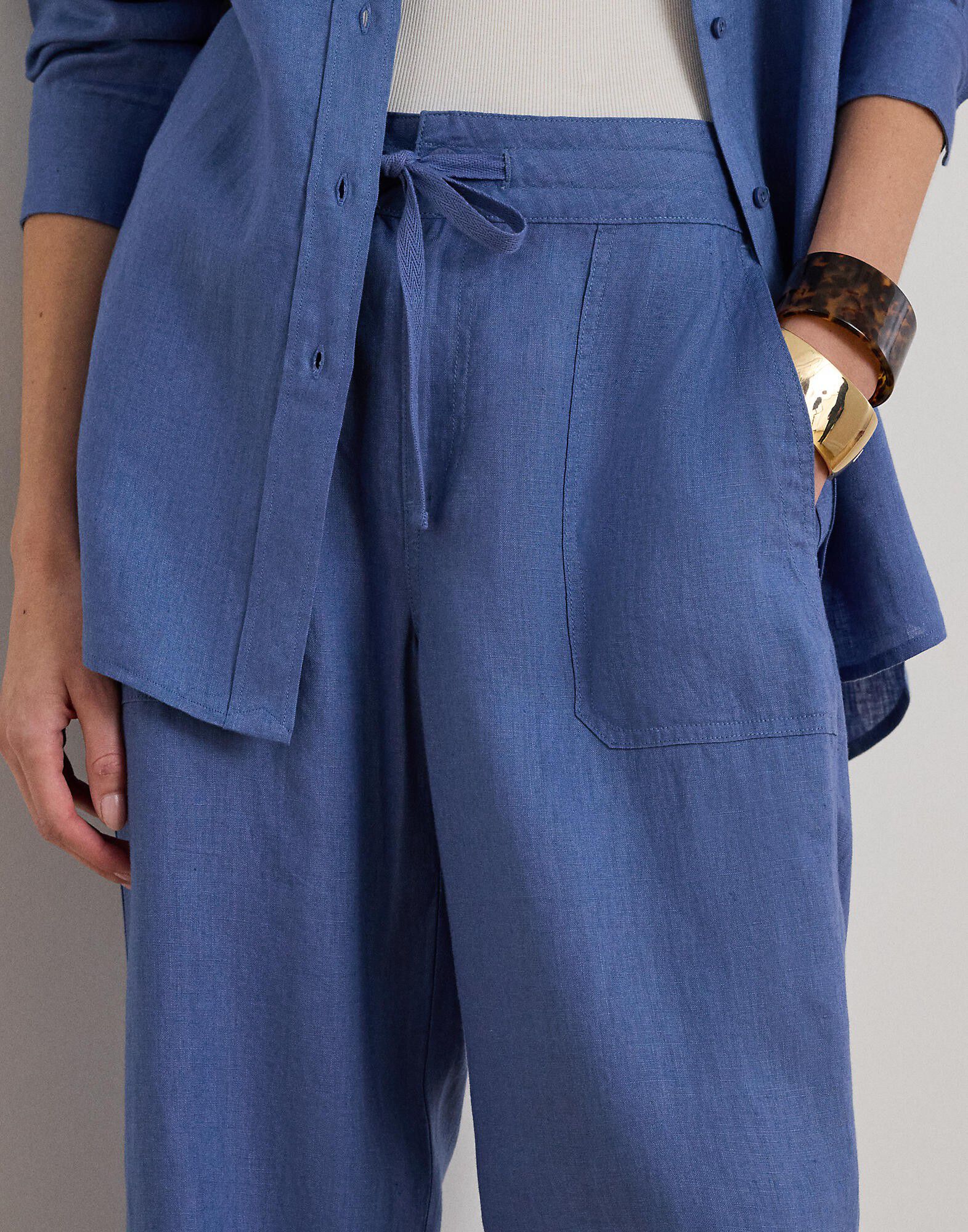 Linen Wide-Leg Pant