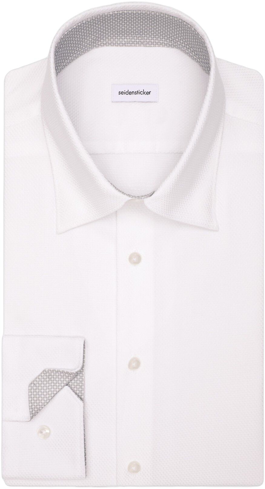 Business shirt Slim 1/1 Covered-Button-Down-Collar Structur