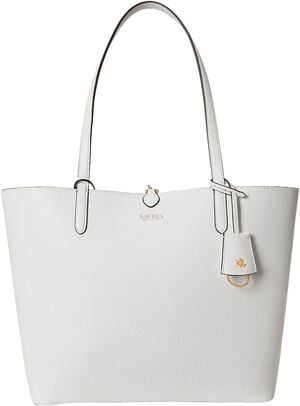 Faux-Leather Large Reversible Tote Bag