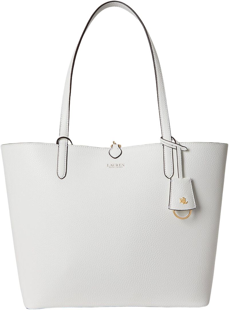 Faux-Leather Large Reversible Tote Bag