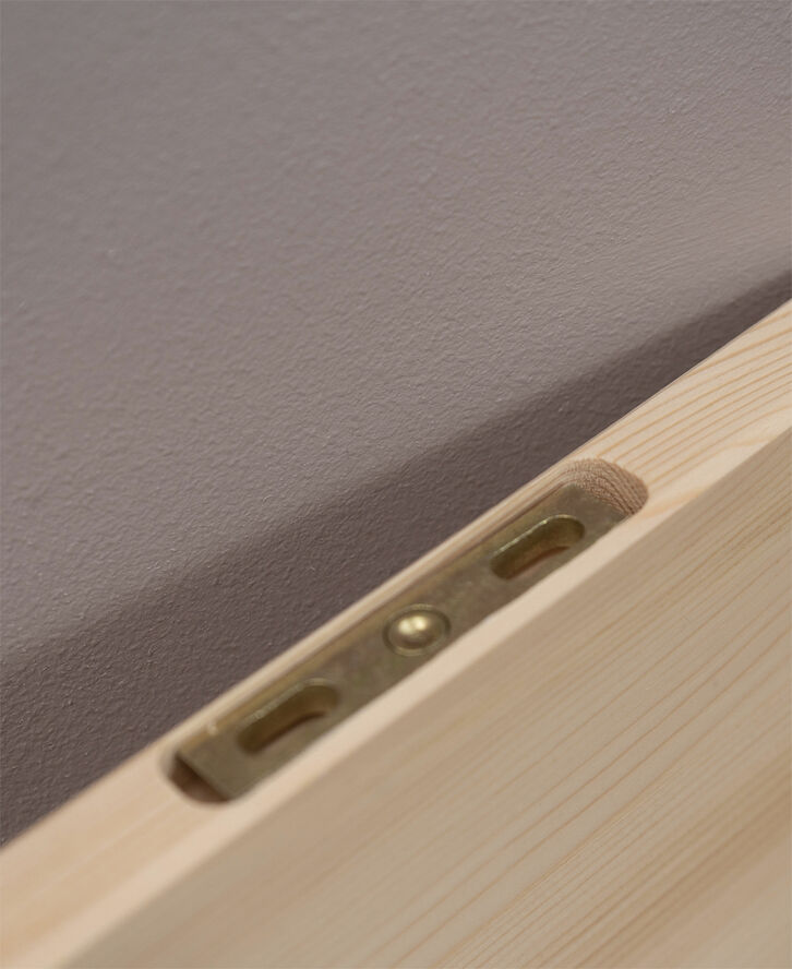 Floating wooden shelves