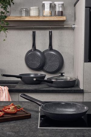 Terreno Plus Ceramic Stegepande, 28 cm, Aluminium, Titanium