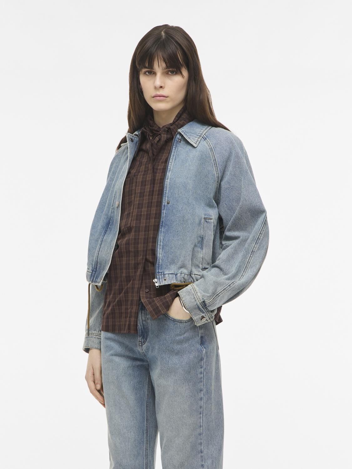 Routiana L/S Denim Bomber Jacket