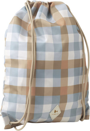 String Bag - Cottage Blue - Checks