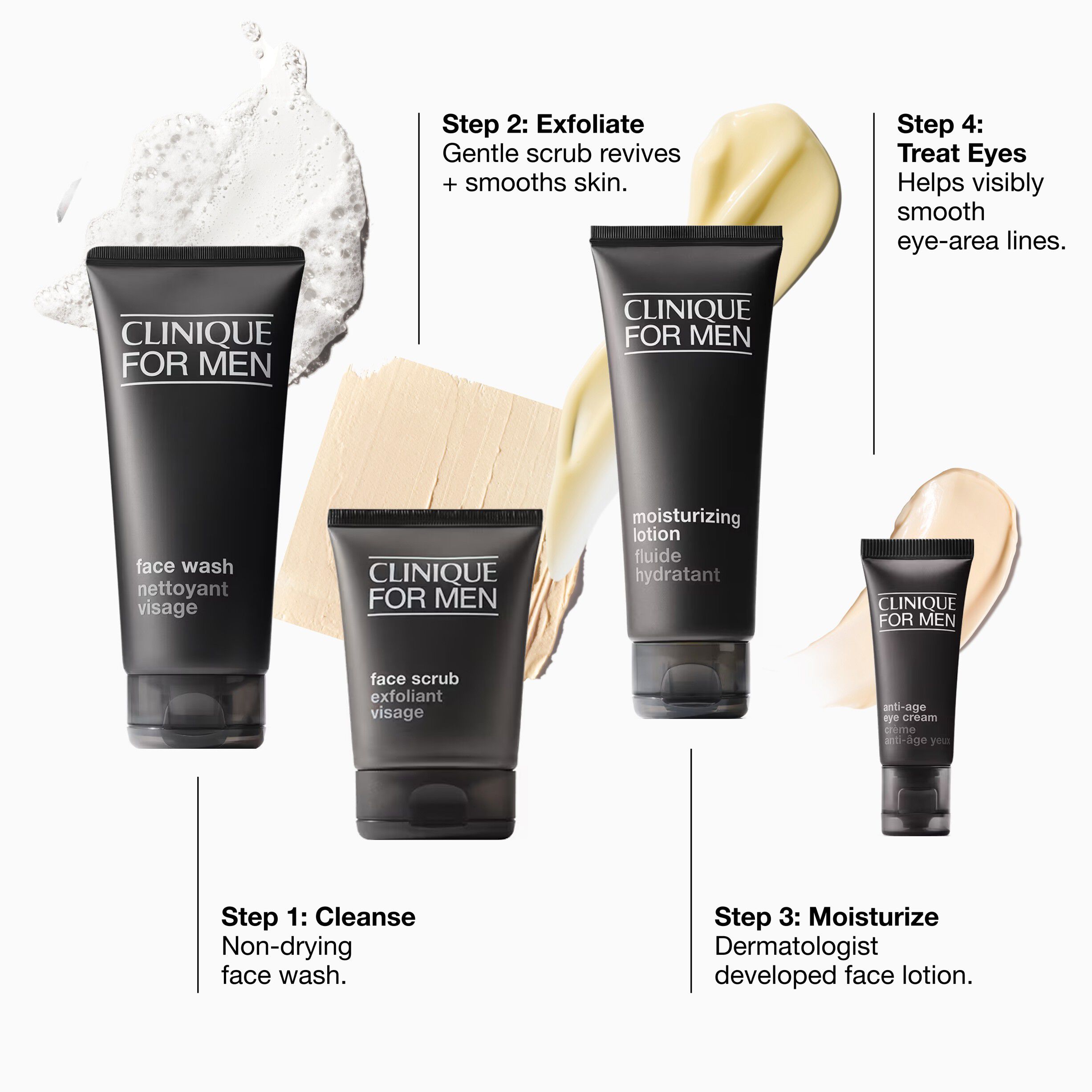 Great Skin For Him: For Dry Combination Skin Set
