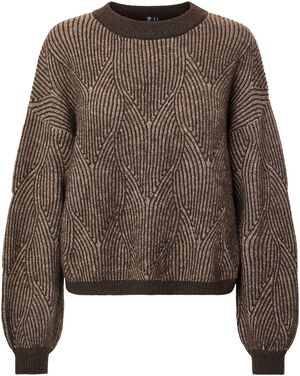 PCJENNA LS O-NECK KNIT NOOS BC
