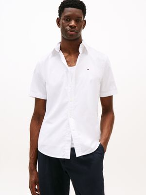 FLEX POPLIN SOLID S/S SHIRT