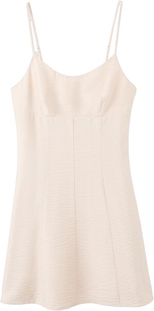 A-line crinkle effect dress