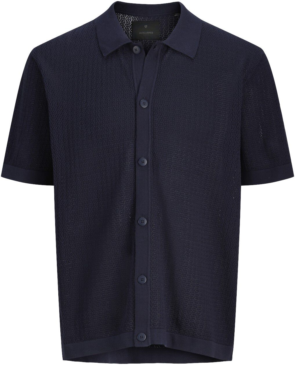 JPRBLAOWEN KNIT BUTTON THROUGH POLO