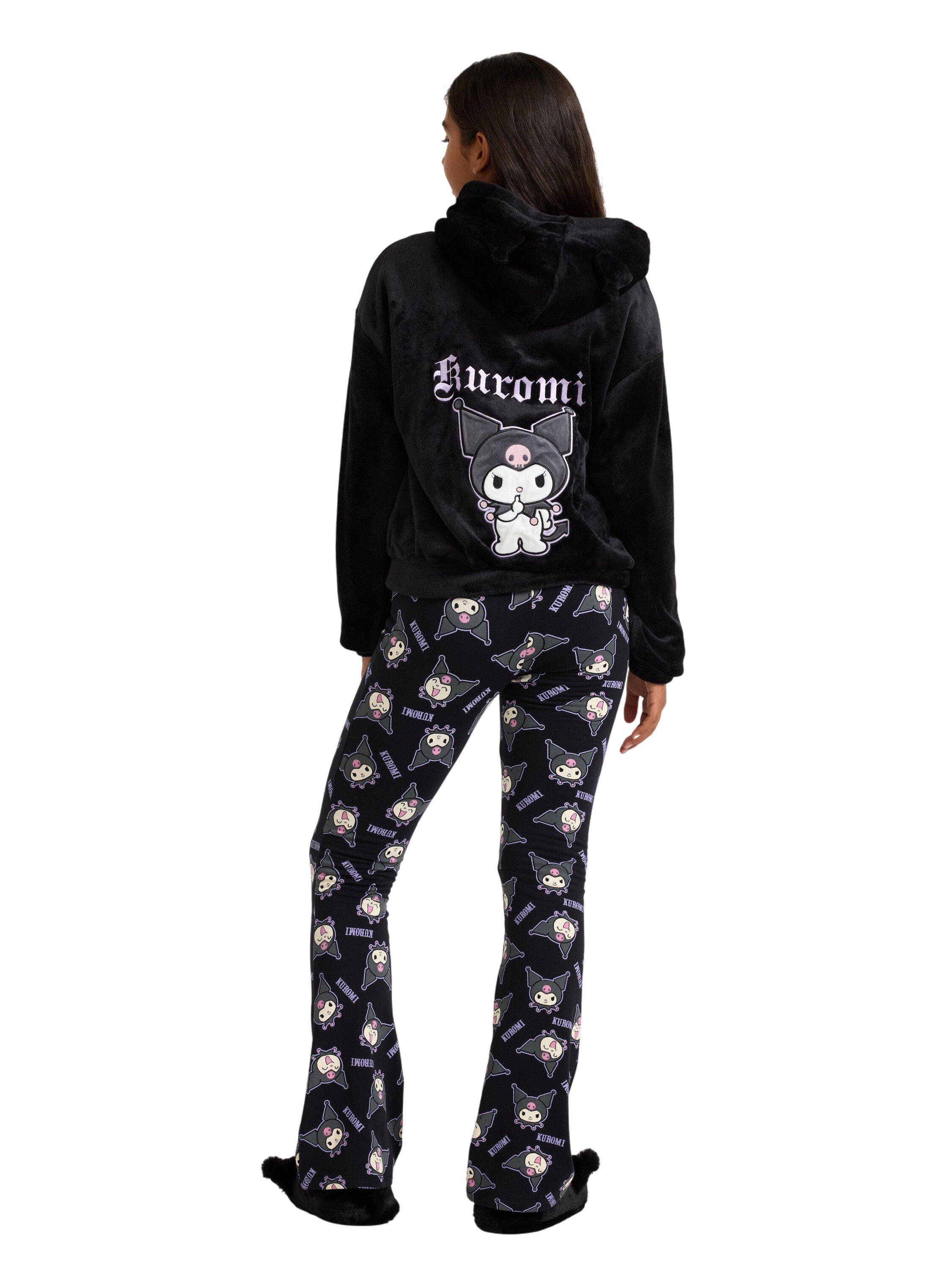 Leggings i mjuk bomullstrik&aring; med ut