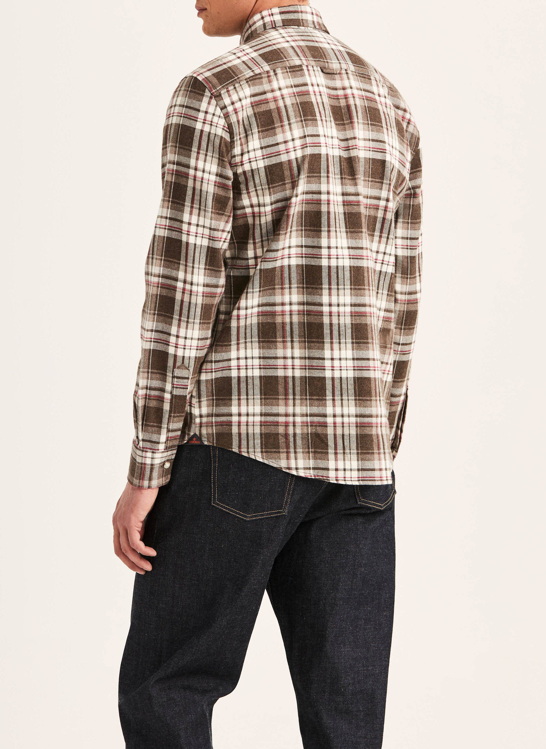 Happy Flannel Check Shirt-Classic Fit