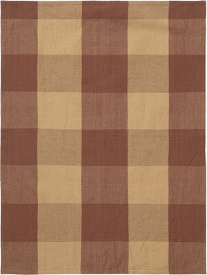 Hale Tea Towel - Peach/Spice Red