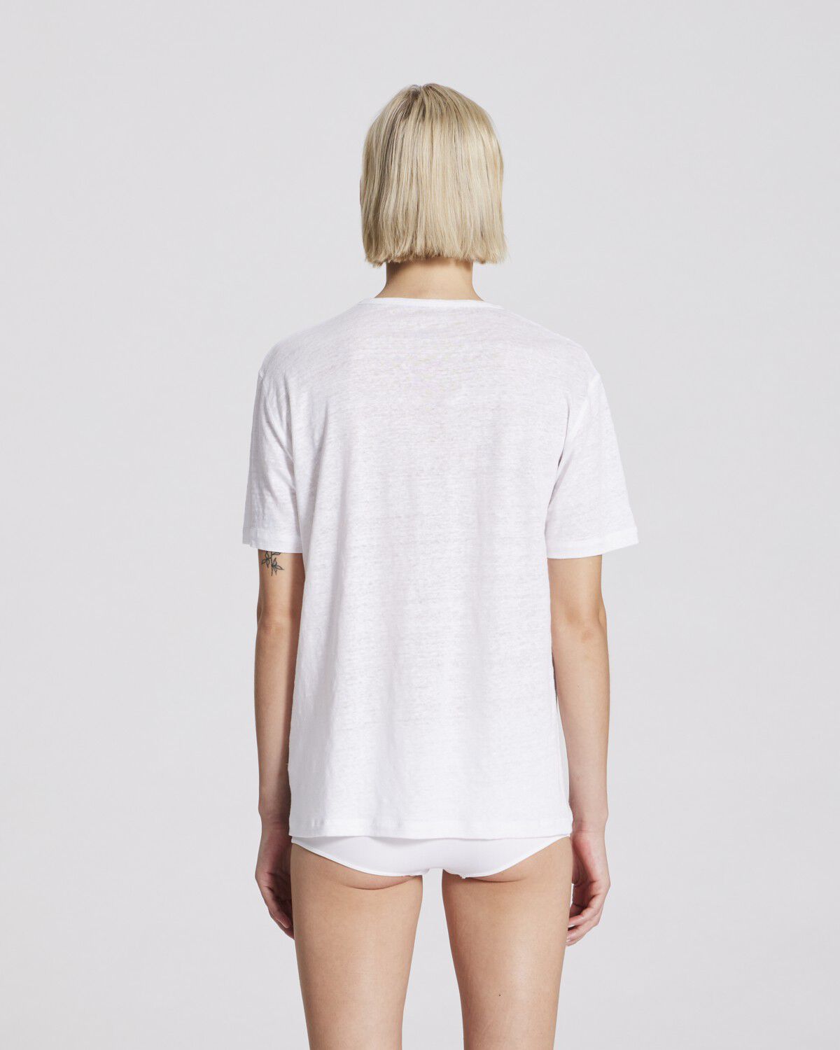 Nynne S/S Linen Tee shirt
