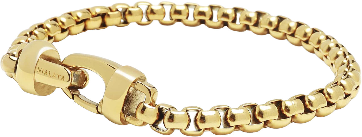 5mm Gold Box Chain Classic Bracelet