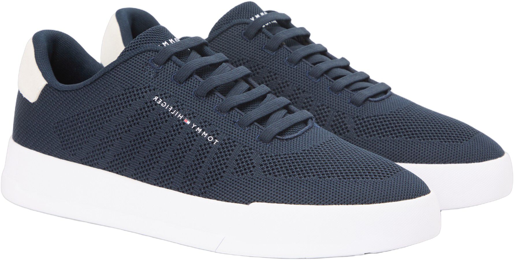 Logo Knit Court Trainers