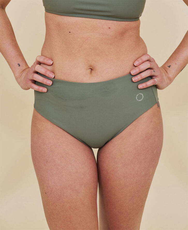 Ubud højtaljet bikini underdel - Teal