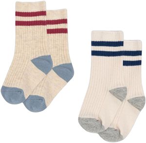 2 PACK RIB SOCKS