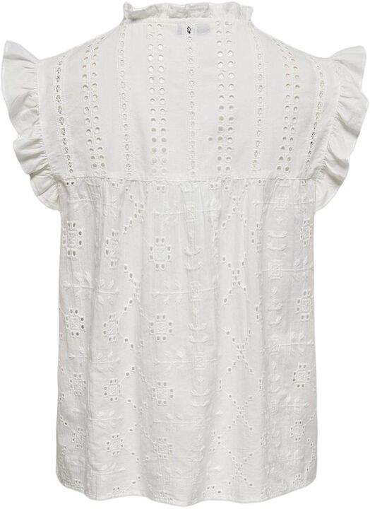 ONLREVA LIFE S/L EMB TOP WVN NOOS