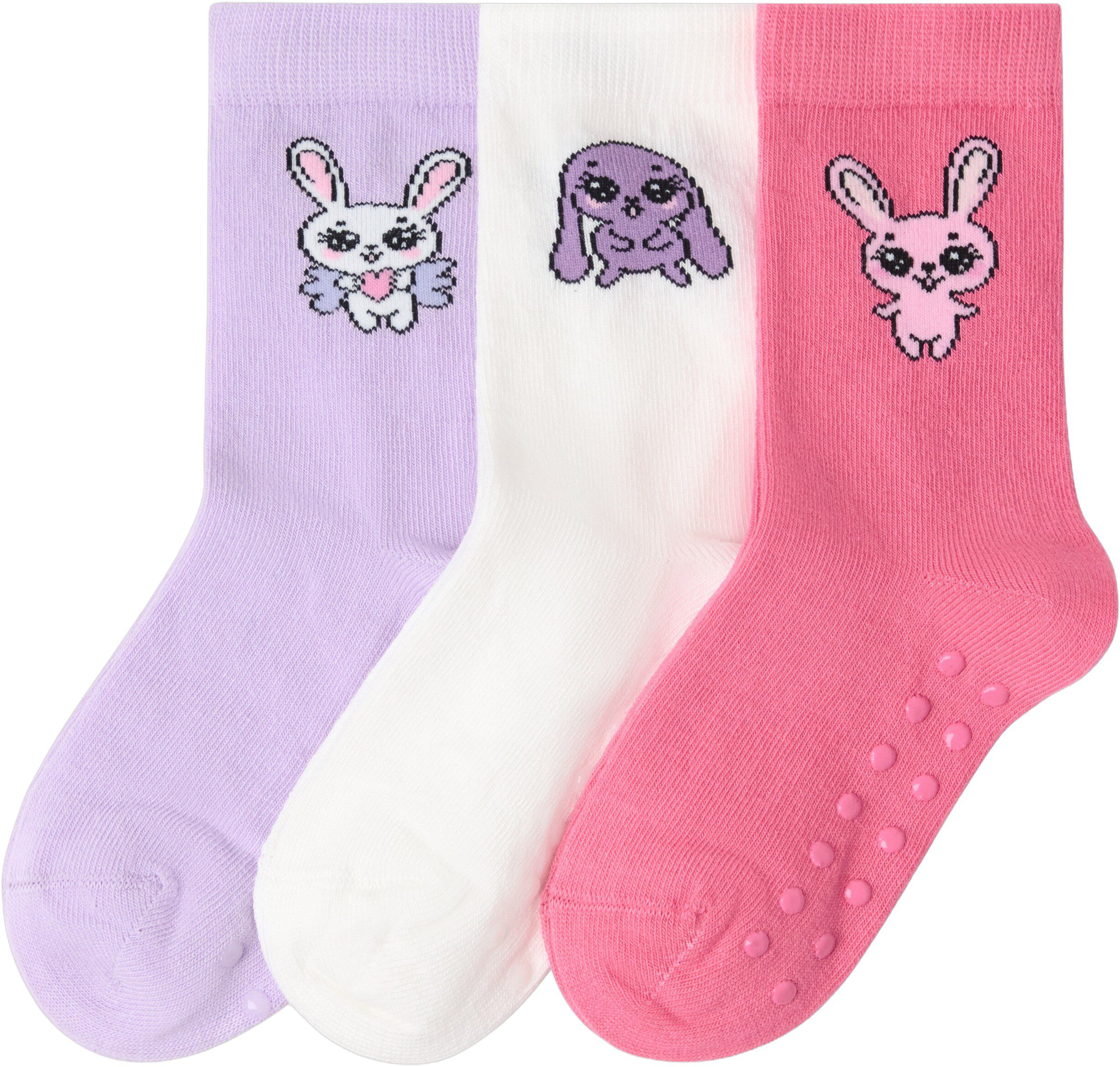 Sock SG 3p Kawaii bunnies