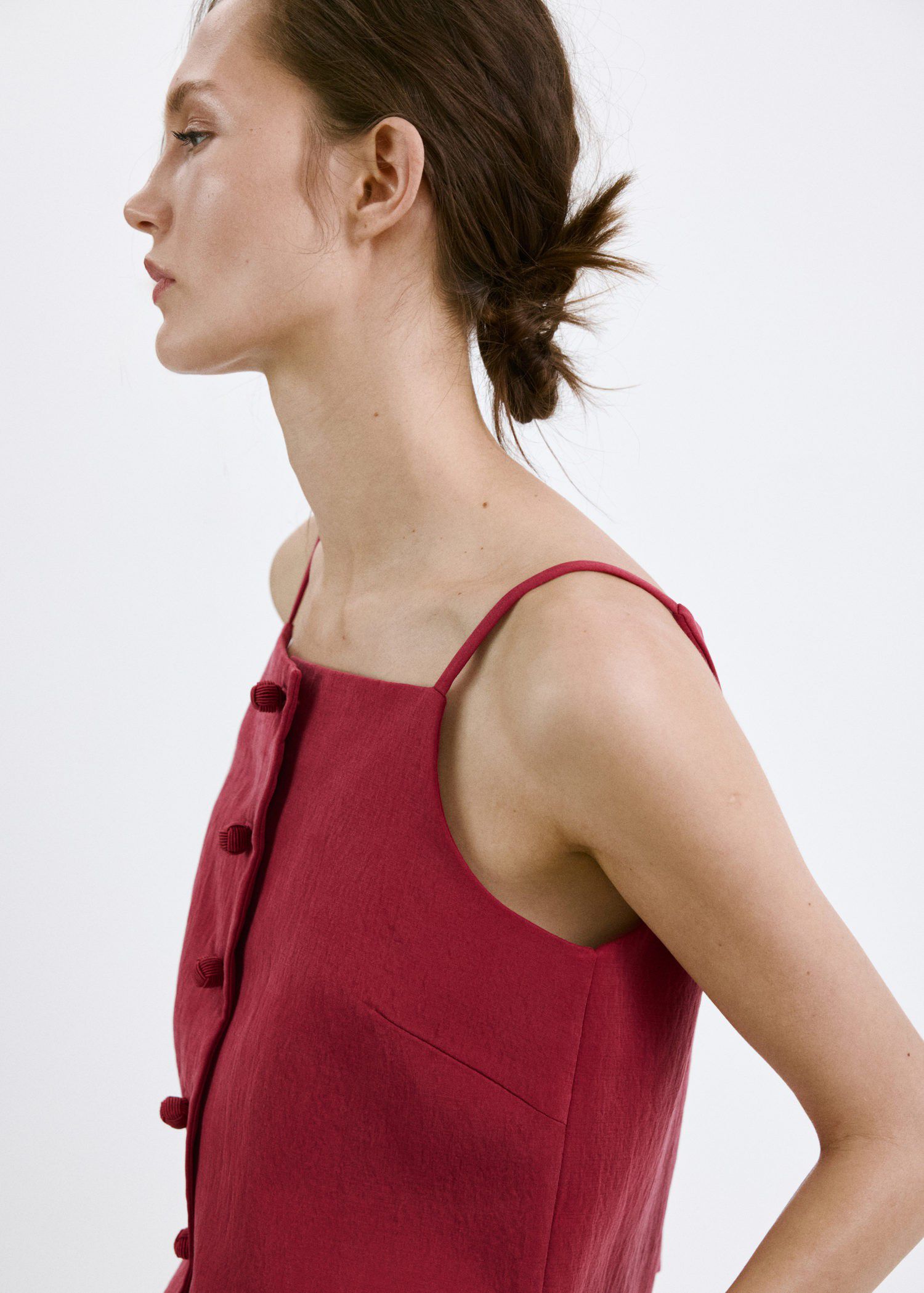 Lyocell button top