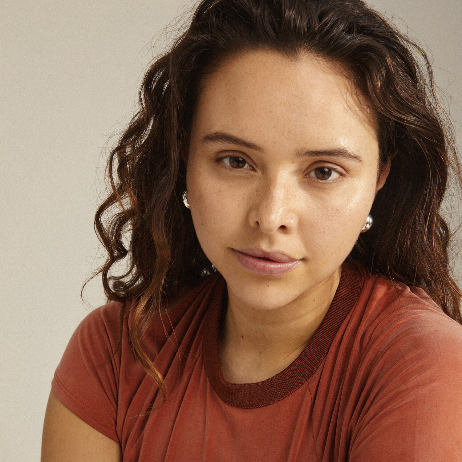 IOANNA recycled chunky hoops silver-plated