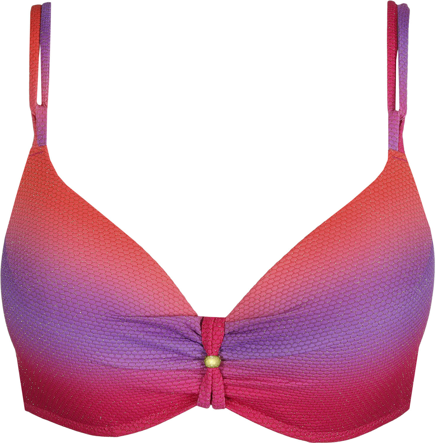 Nusa Dua bikinitop med dyb udsk&aelig;ring og vattering