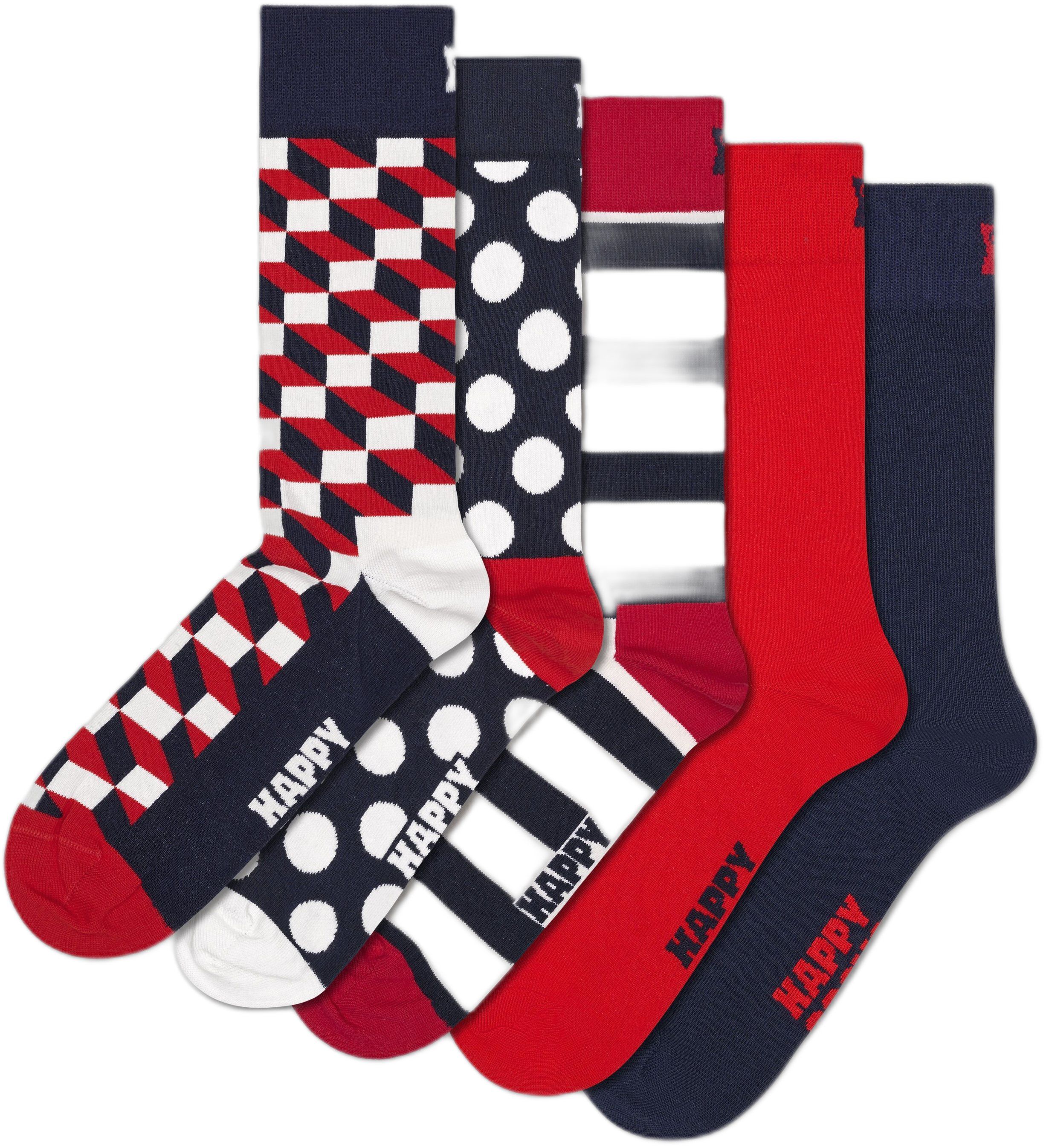 5-Pack Classic Filled Optic Mix Socks
