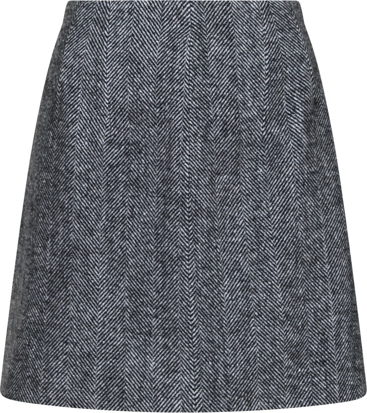 Helmine Herringbone Skirt
