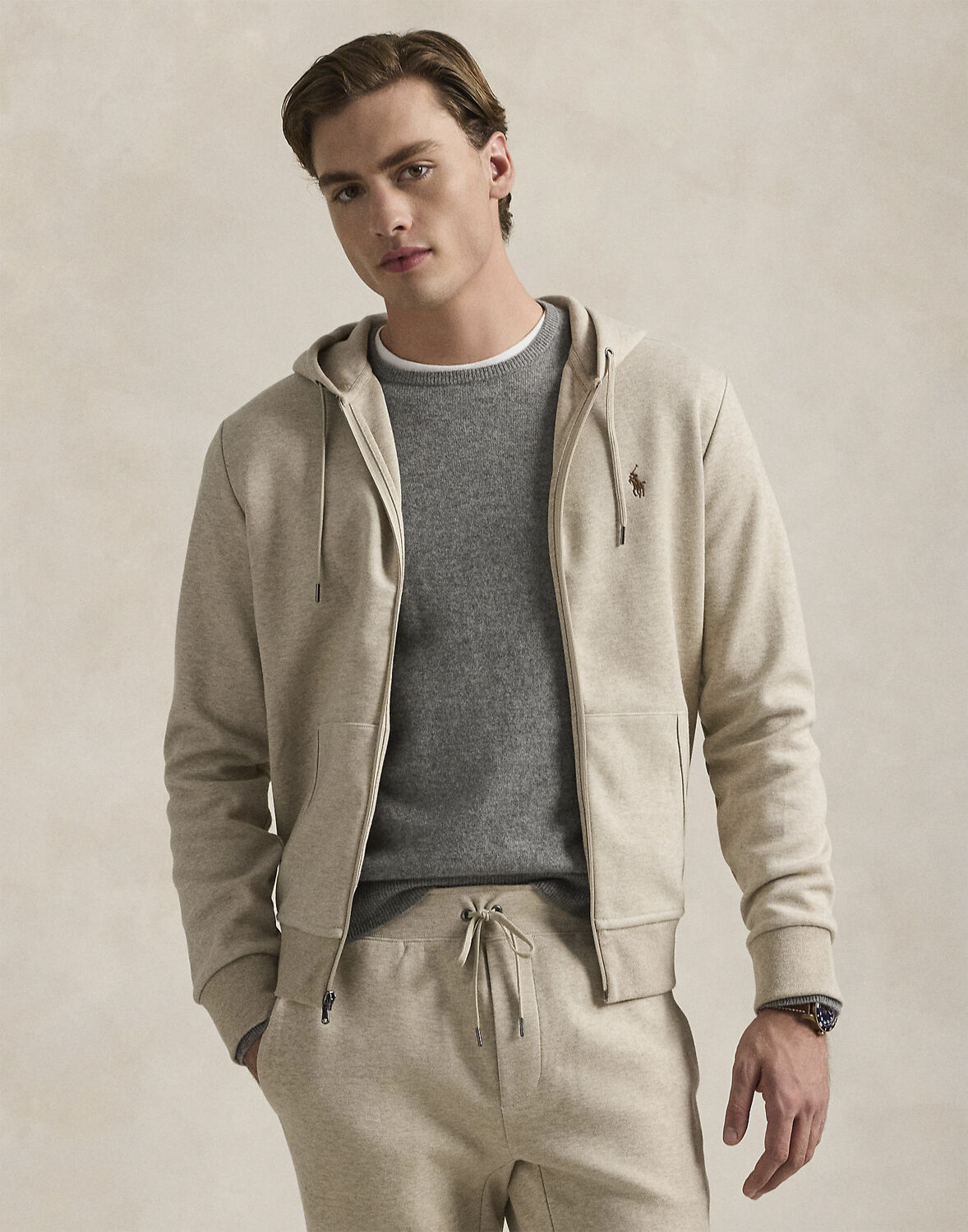 Double-Knit Full-Zip Hoodie