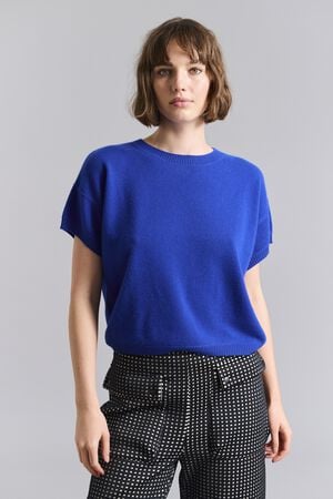 Cloud cashmere kortærmet bluse