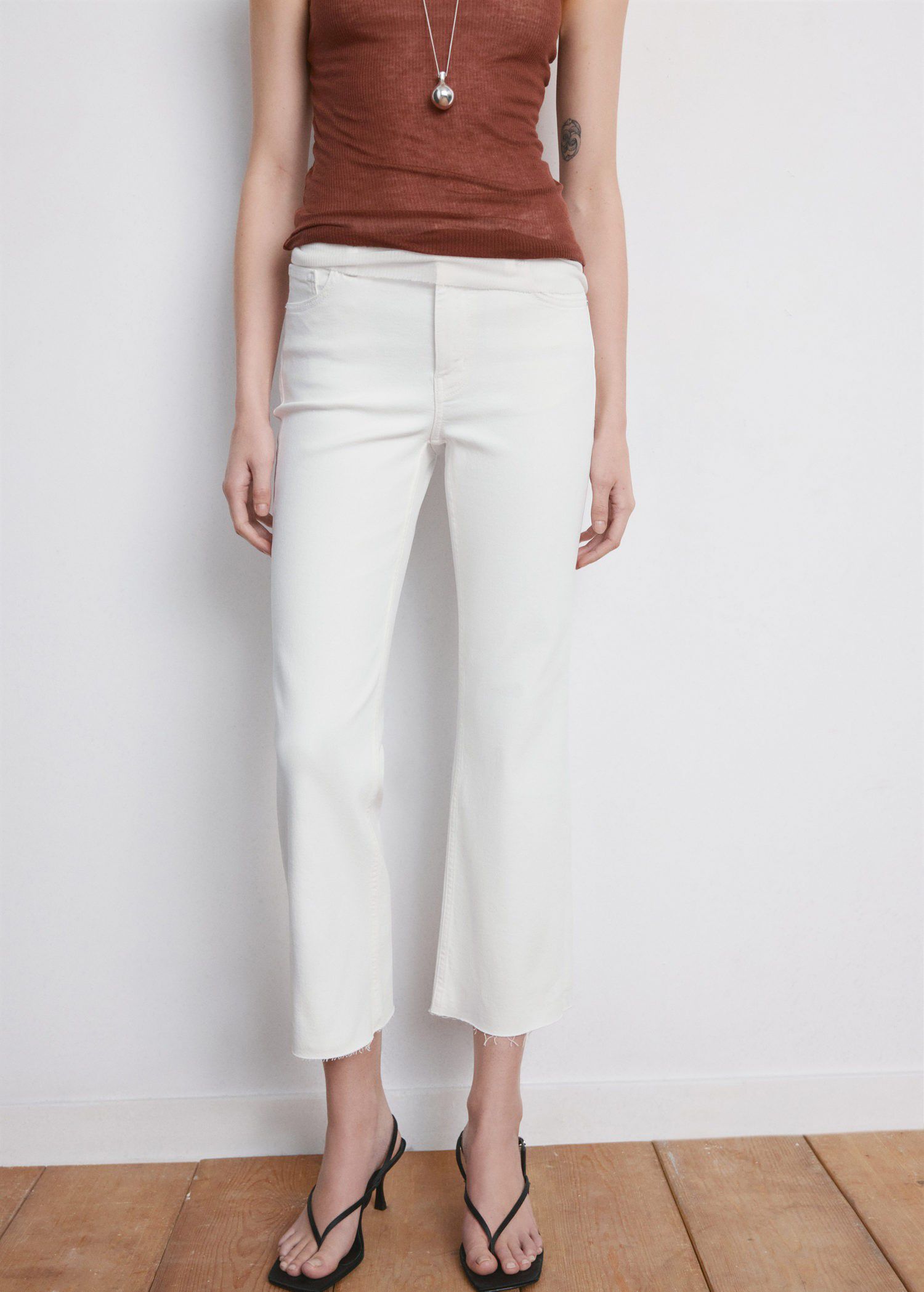 Sienna flared cropped jeans