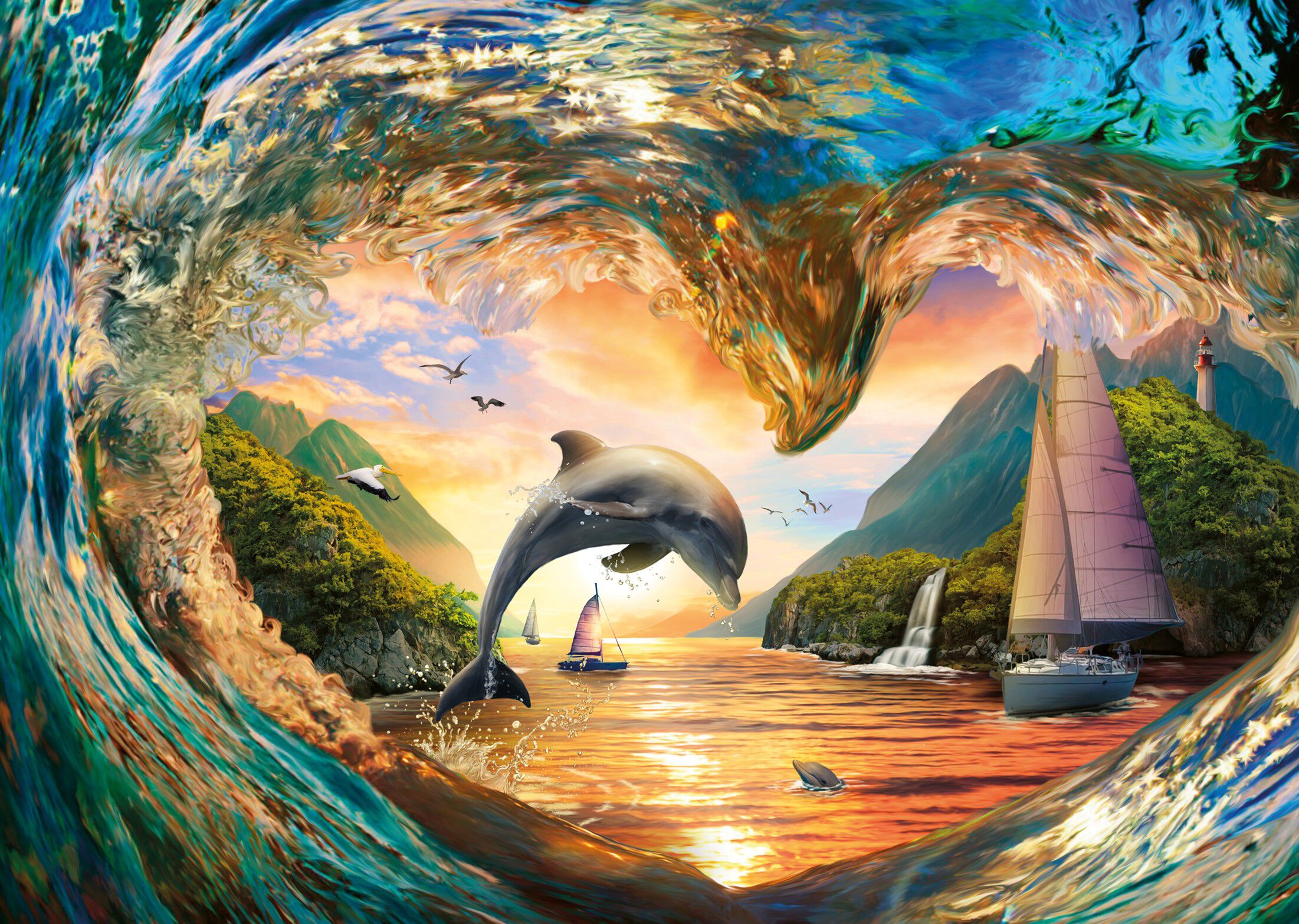 Dolphin's Heart Leap 1000