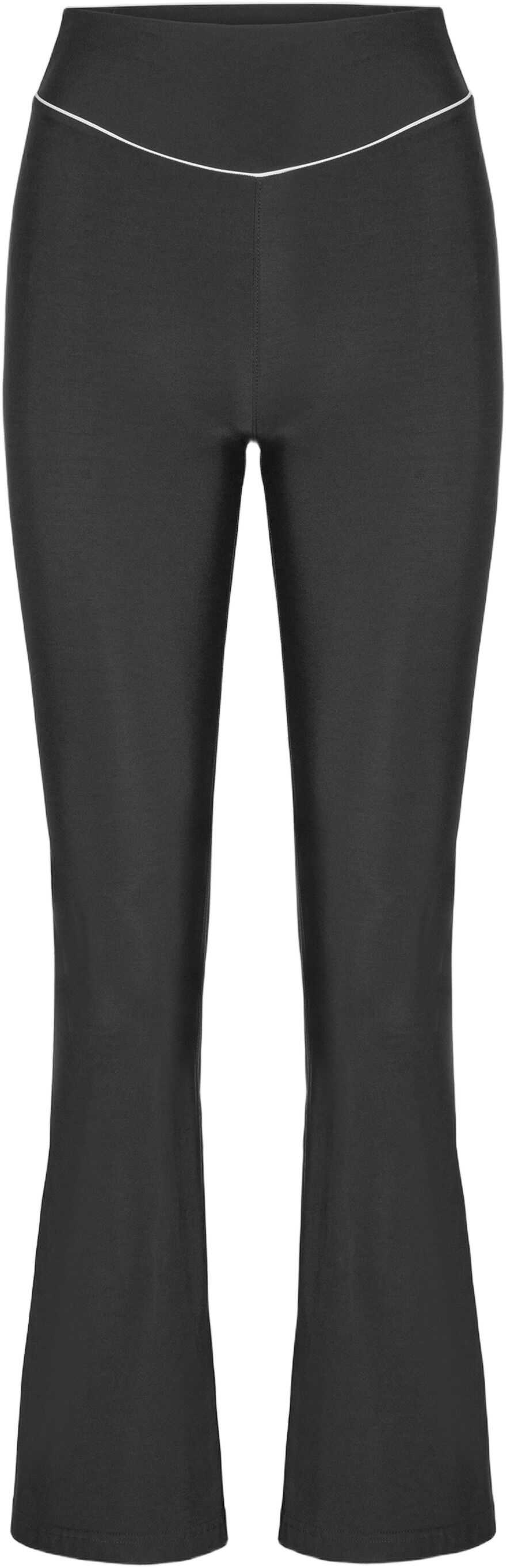 Peak high-waist flared brushed leggings - Nero