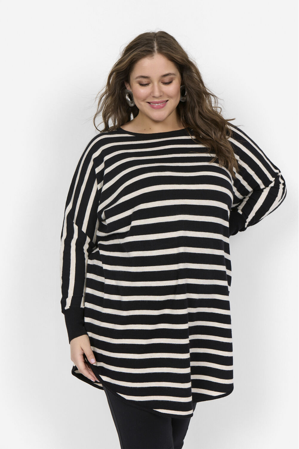 Curvy WA-SHANTI 6 Pullover Creme