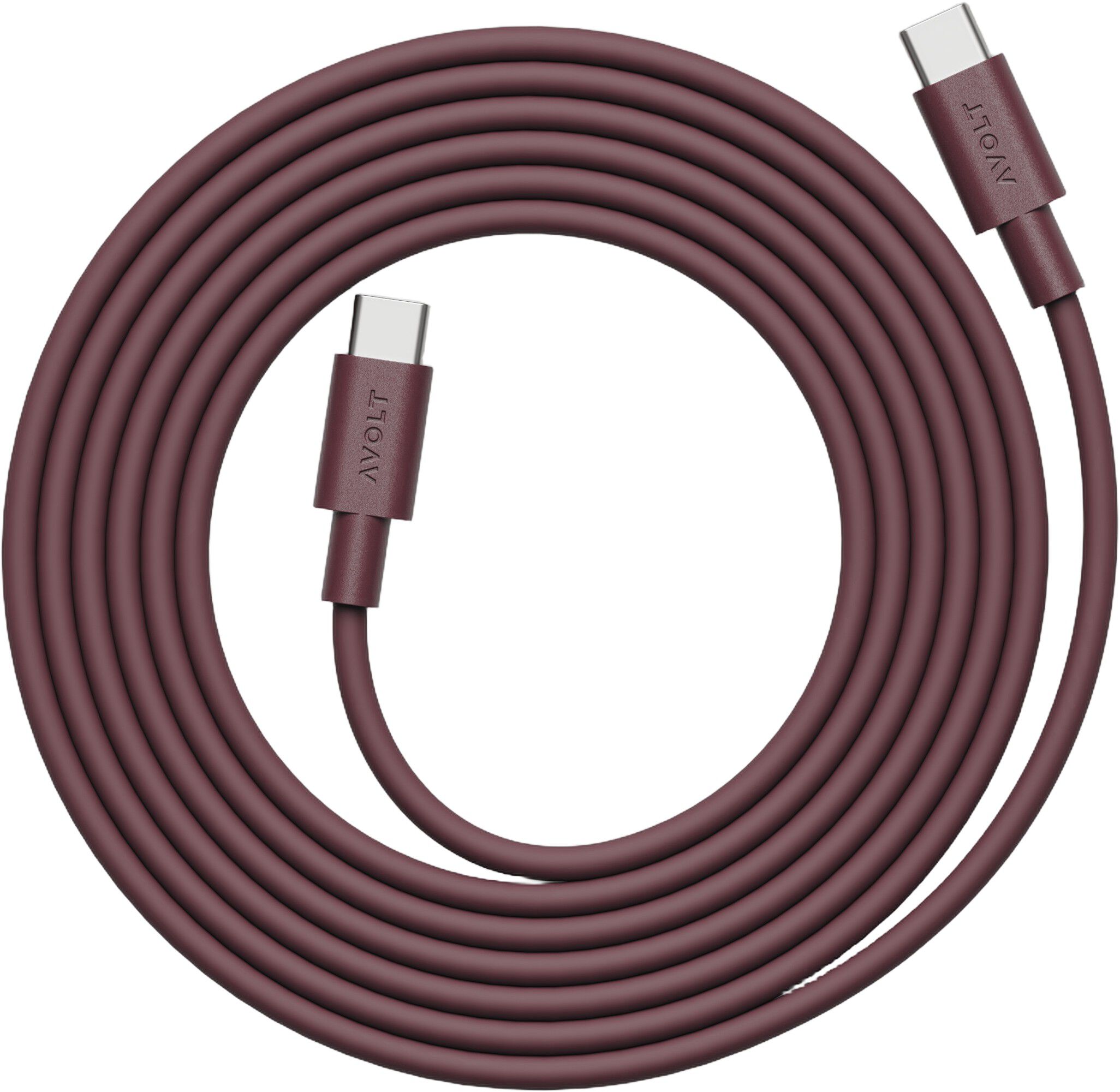 Cable 1 - USB-C to USB-C Bauhaus - Mulberry Red