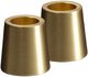 Light Candleholder mini taper, Matte brass, 2-pack, 2,3x2,3