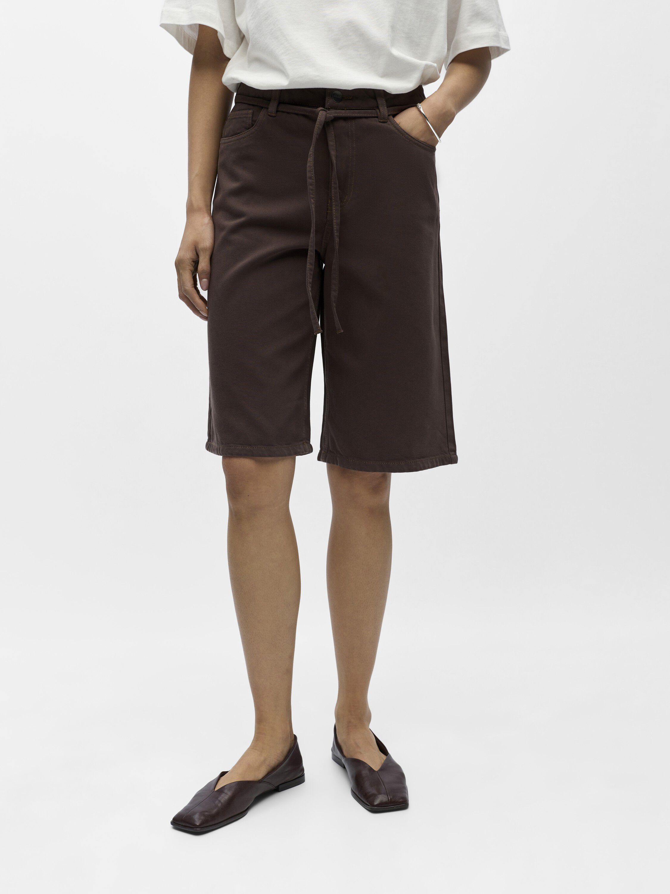 OBJROSIE MW LO DENIM LONG SHORTS NO