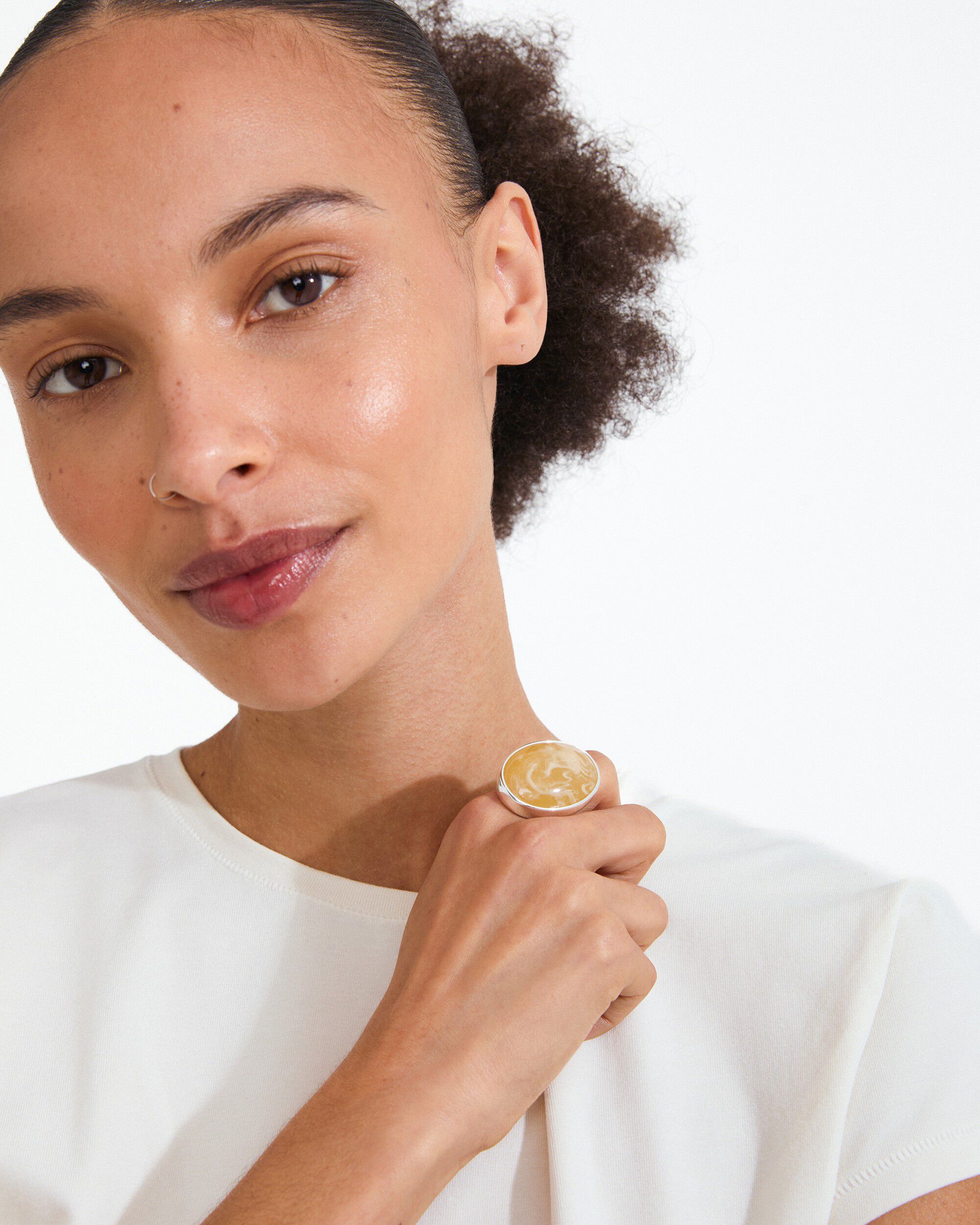 STILL ring silver-plated/yellow