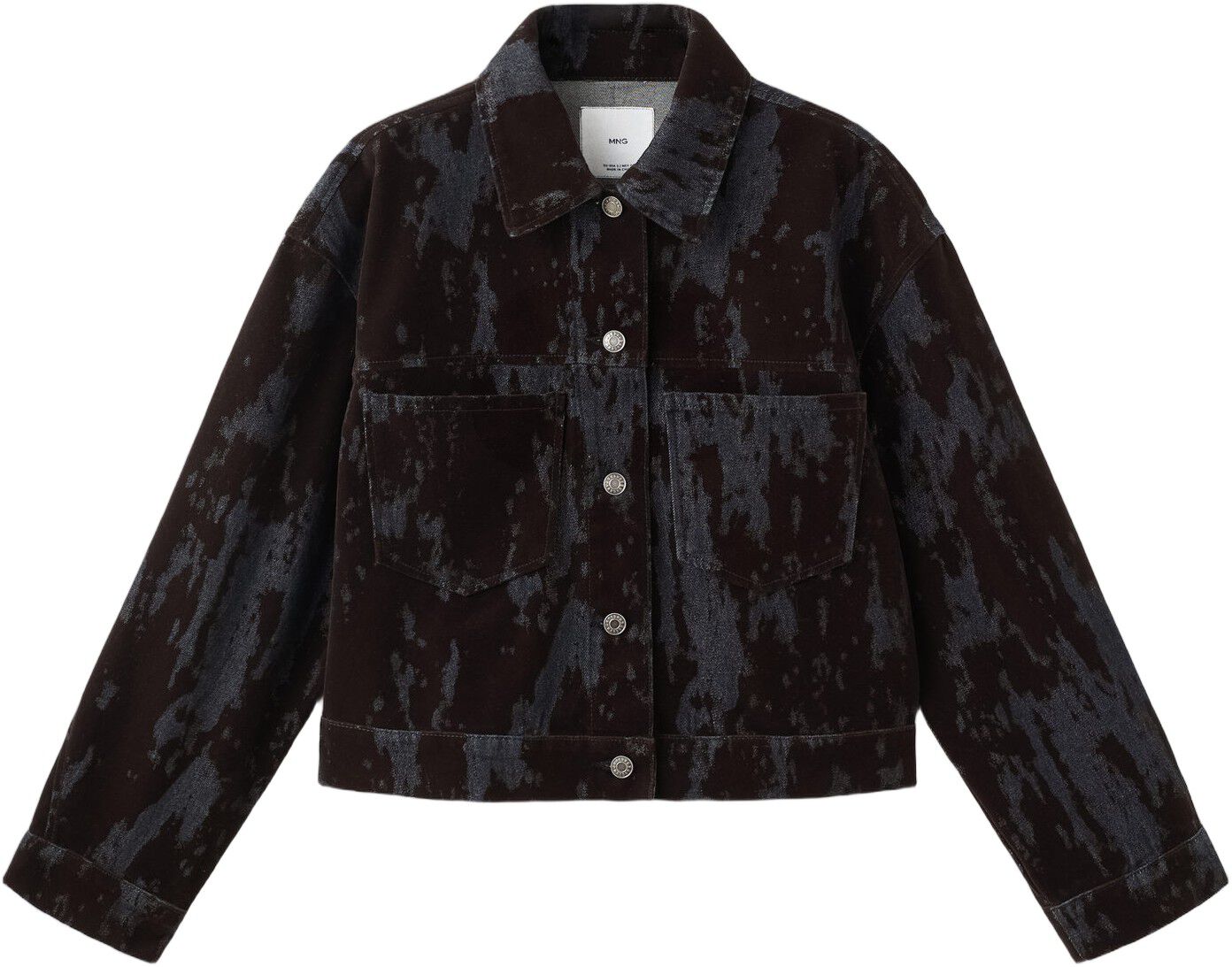 Devor&eacute; denim jacket