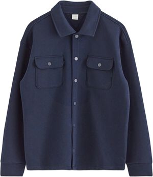Soft overshirt in cotton jersey ble