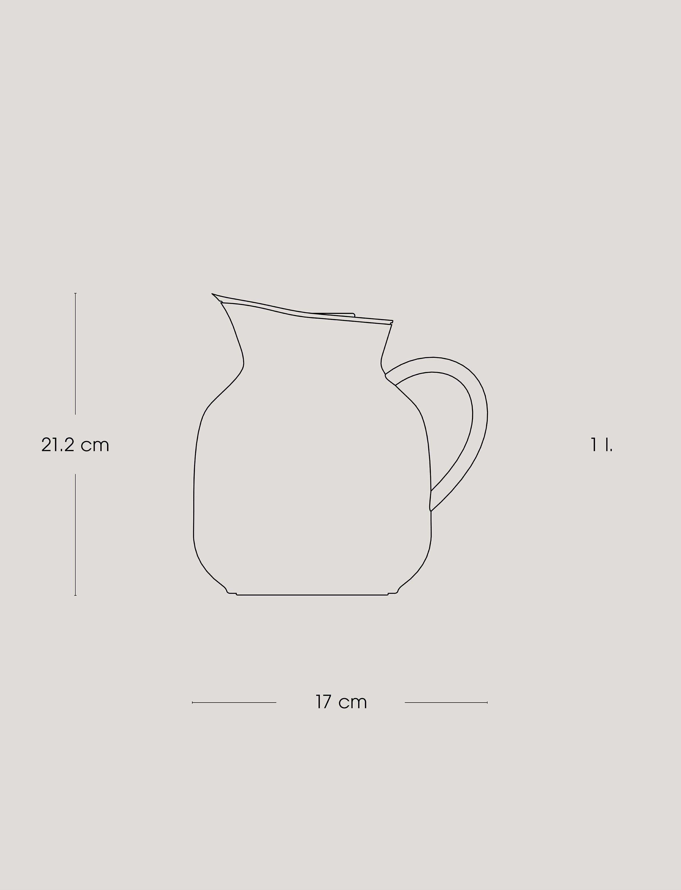 Amphora termokande 1 l, soft peach