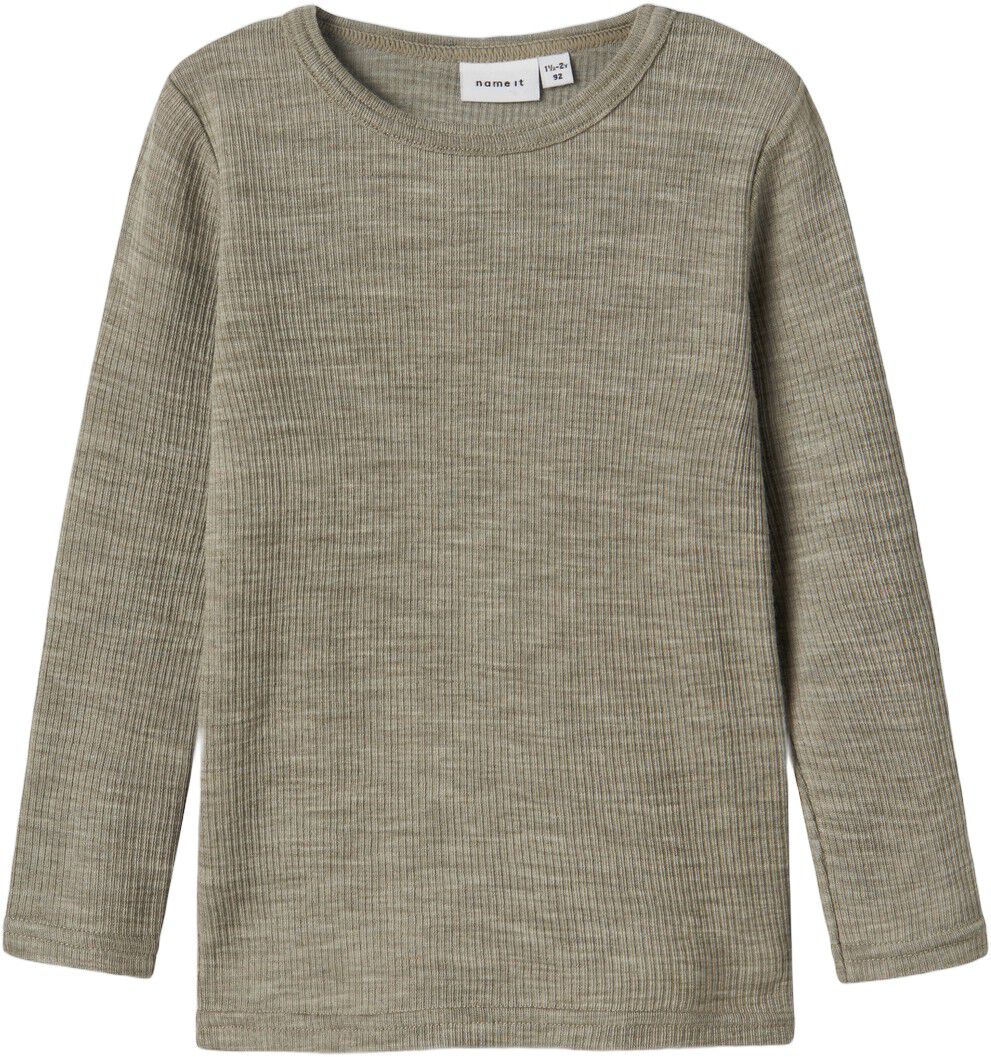 NMNWAX WOOL RIB LS TOP NOOS