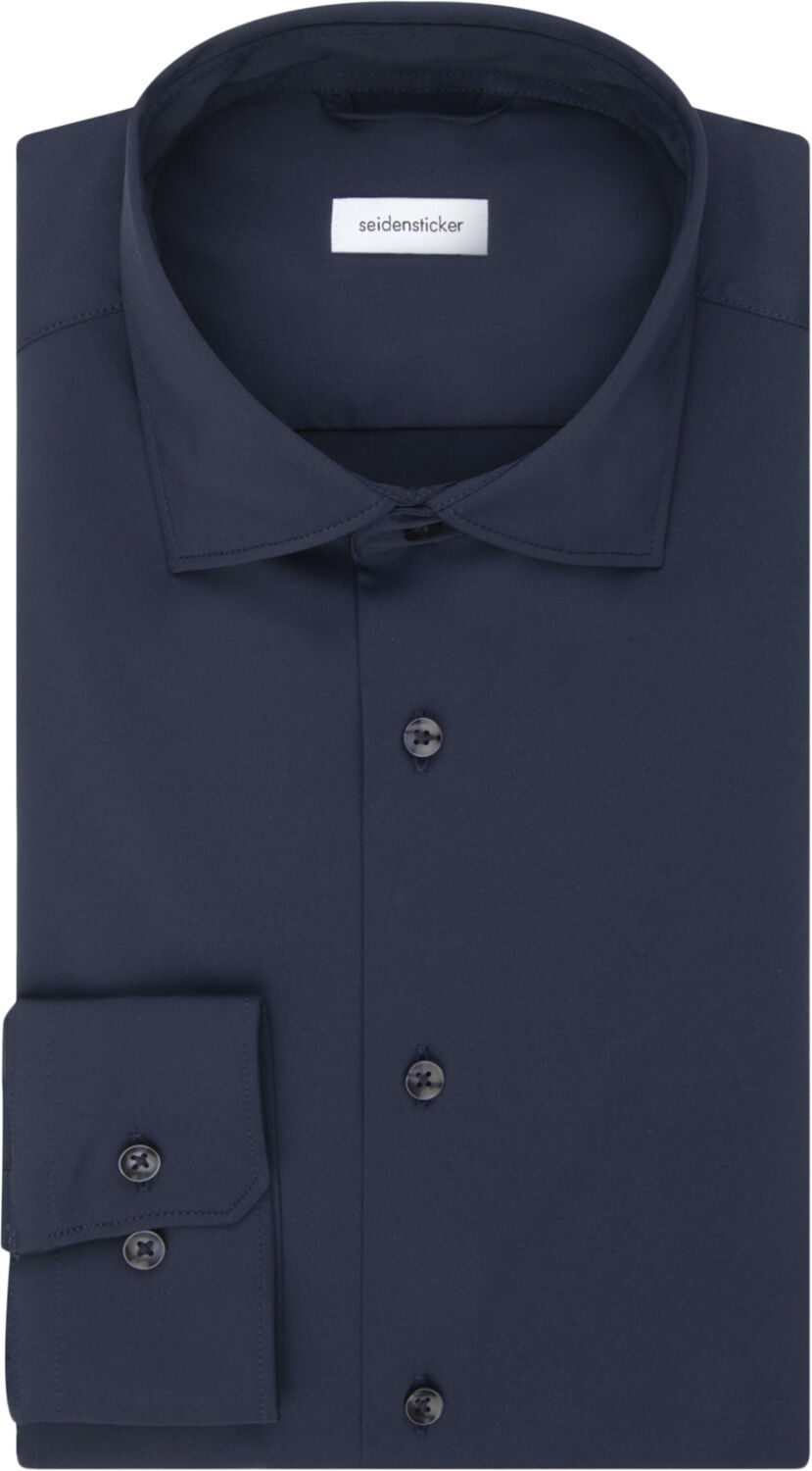 Performance shirt Slim Long sleeve Kent-Collar Uni