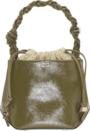 Ganni Bou Bucket Bag Patent