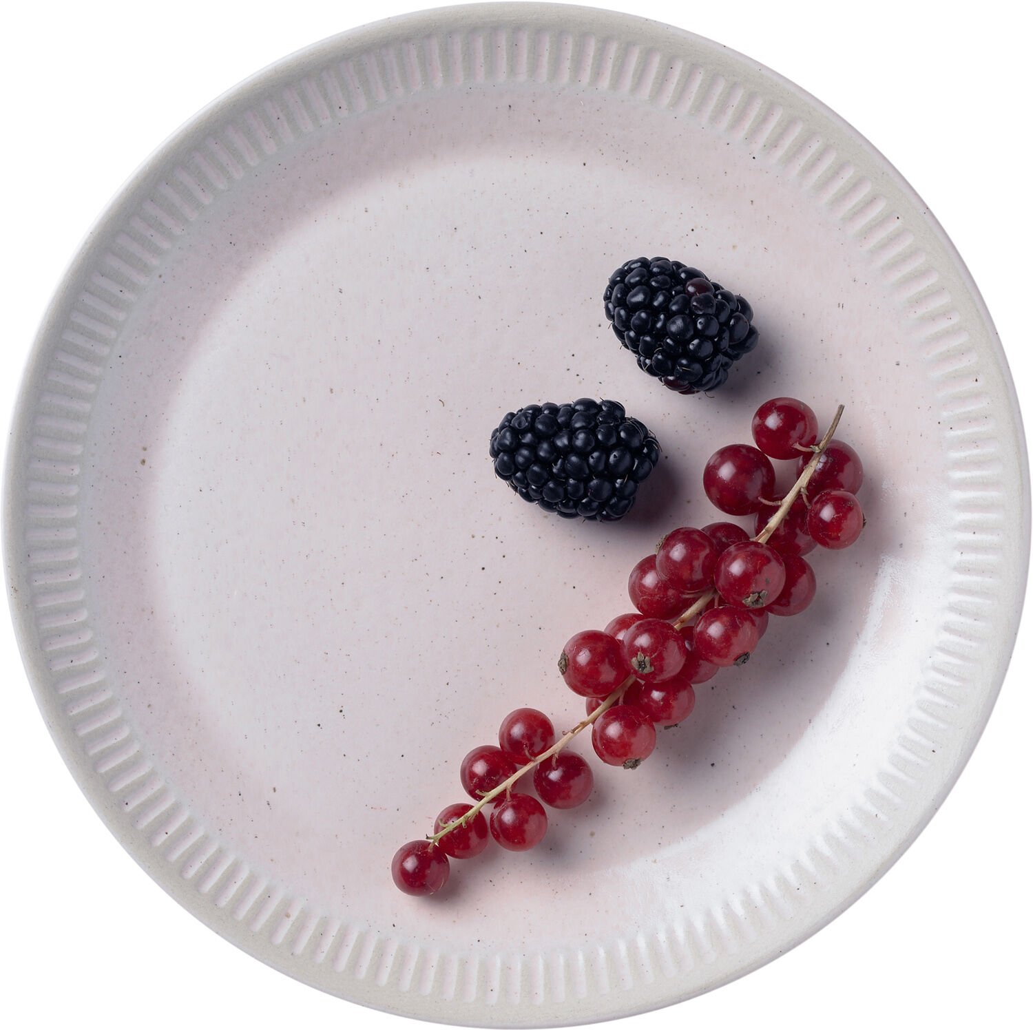 Knabstrup Colorit, tallerken, rosa, &Oslash;19 cm