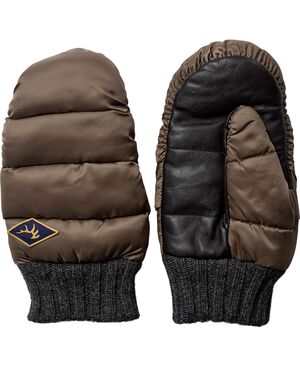 CATERPILLER - RECYCLED POLYESTER MITTEN-BEIGE