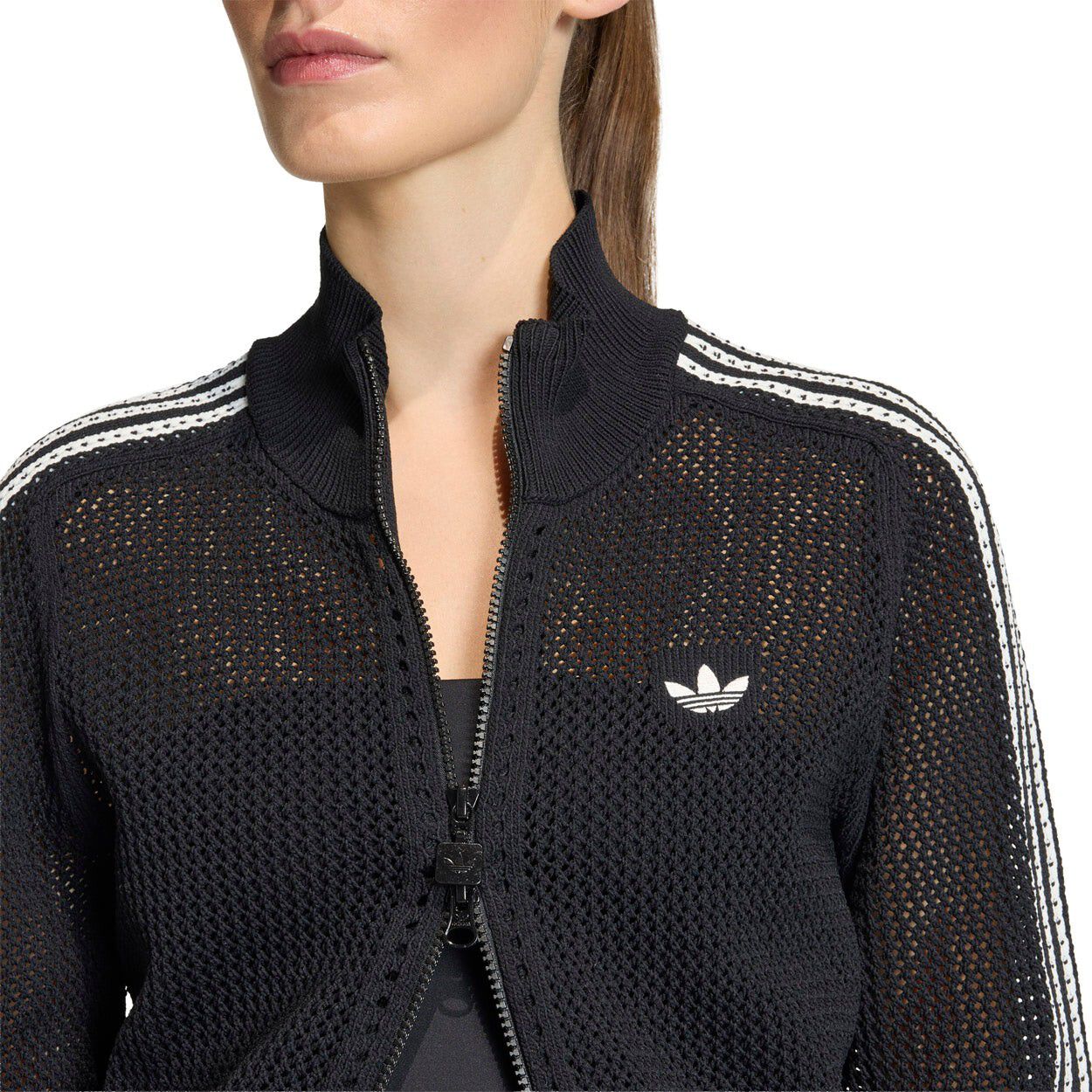 Croshet Full Zip Sweatshirt