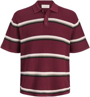 JORMAINE KNIT STRIPE POLO SN